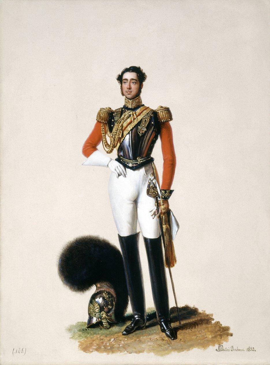 Lieutenant Thomas Myddleton Biddulph (1809-78) 1st Life Guards, 1833 by Alexandre-Jean Dubois Drahonet