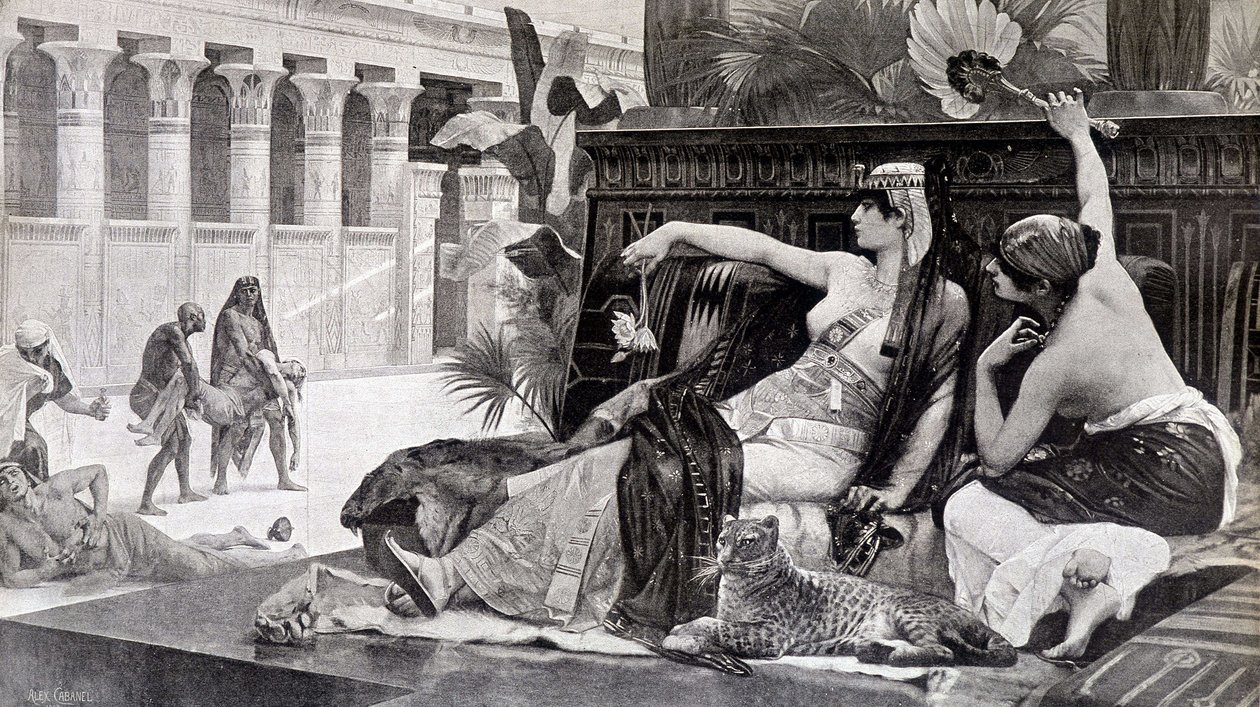 Cleopatra trying poisons on his subjects by after Alexandre Cabanel