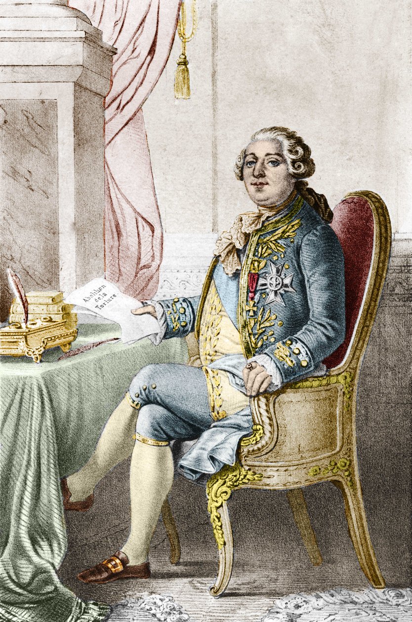 Portrait of Louis XVI, King of France (1754-1793) by Alexandre (after) Lacauchie