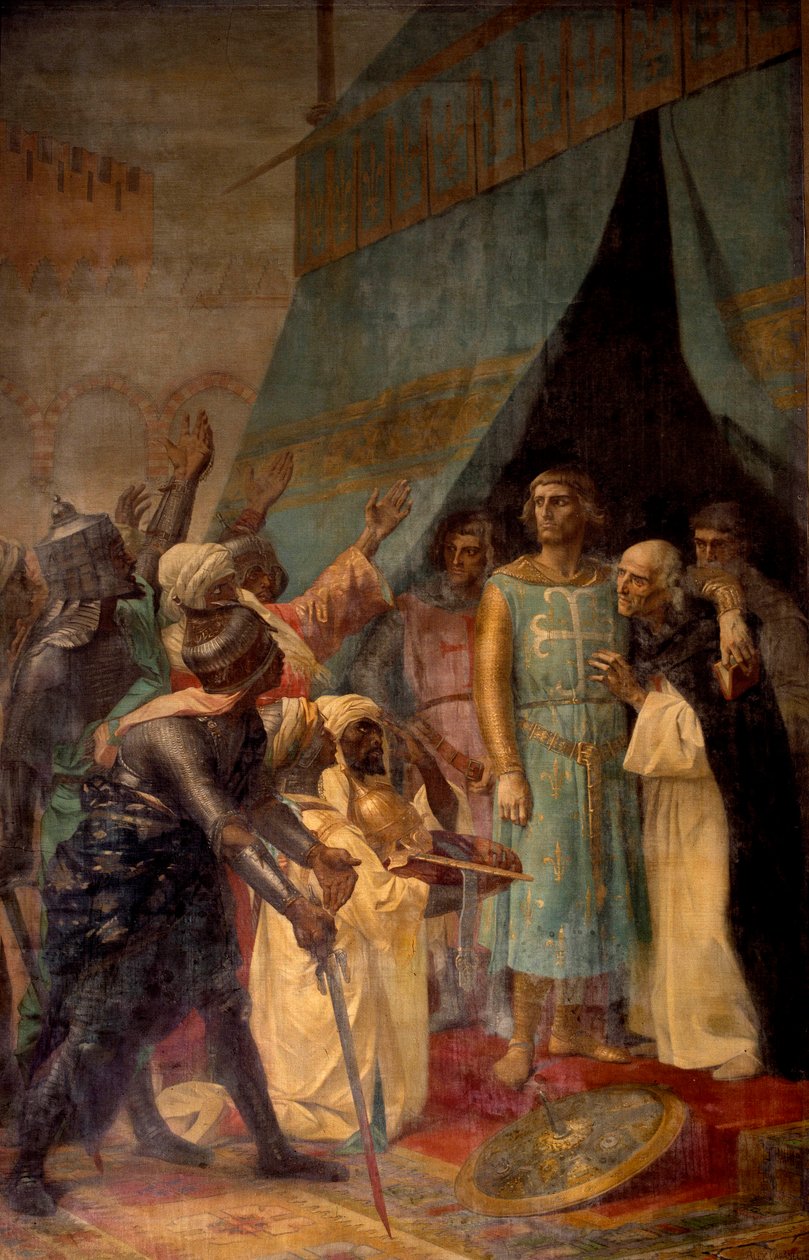 Seventh Crusade: King Louis IX (Saint Louis) (1214-1270) in Jerusalem. Painting by Alexandre Cabanel (19th century) by Alexandre Cabanel