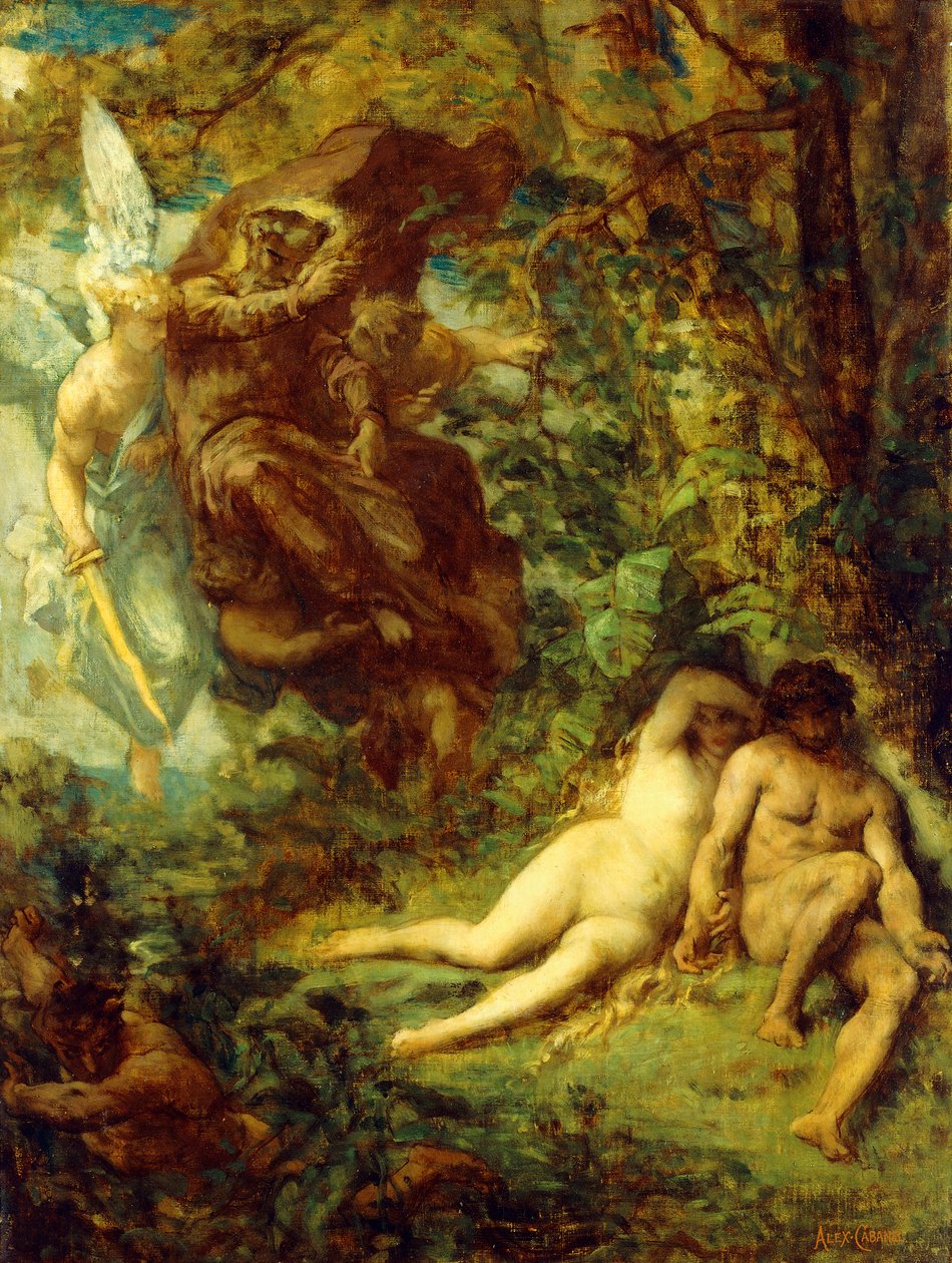 Study for Paradis Perdu by Alexandre Cabanel