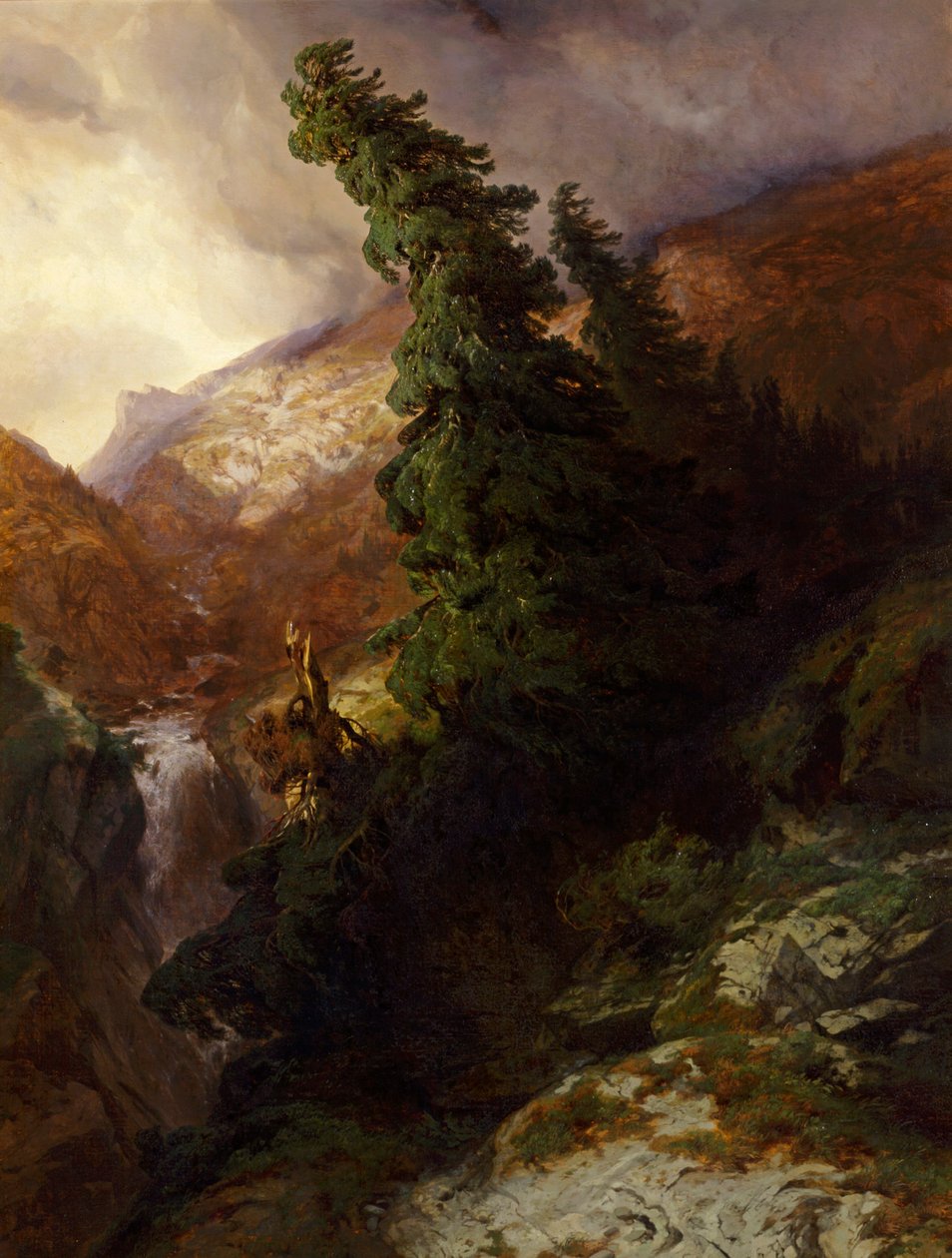 High Mountain Gorge (Handegg Valley in the Canton of Bern) by Alexandre Calame