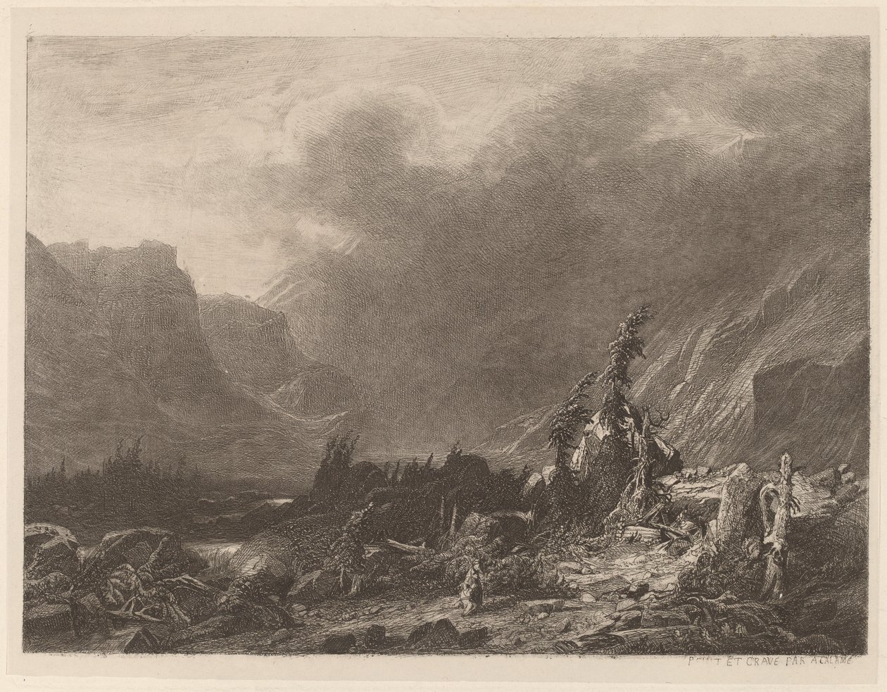 Mountain Storm by Alexandre Calame