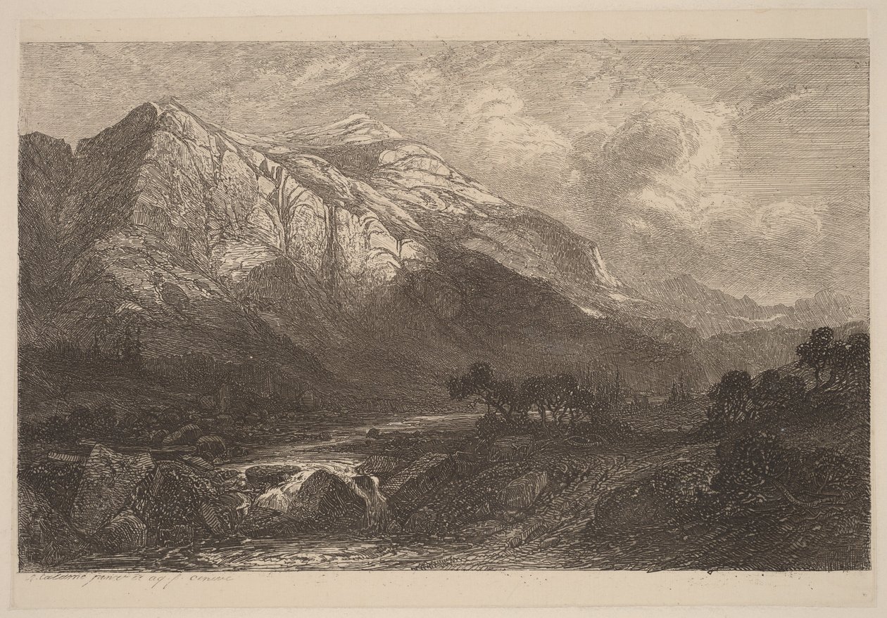 Mountain Stream by Alexandre Calame