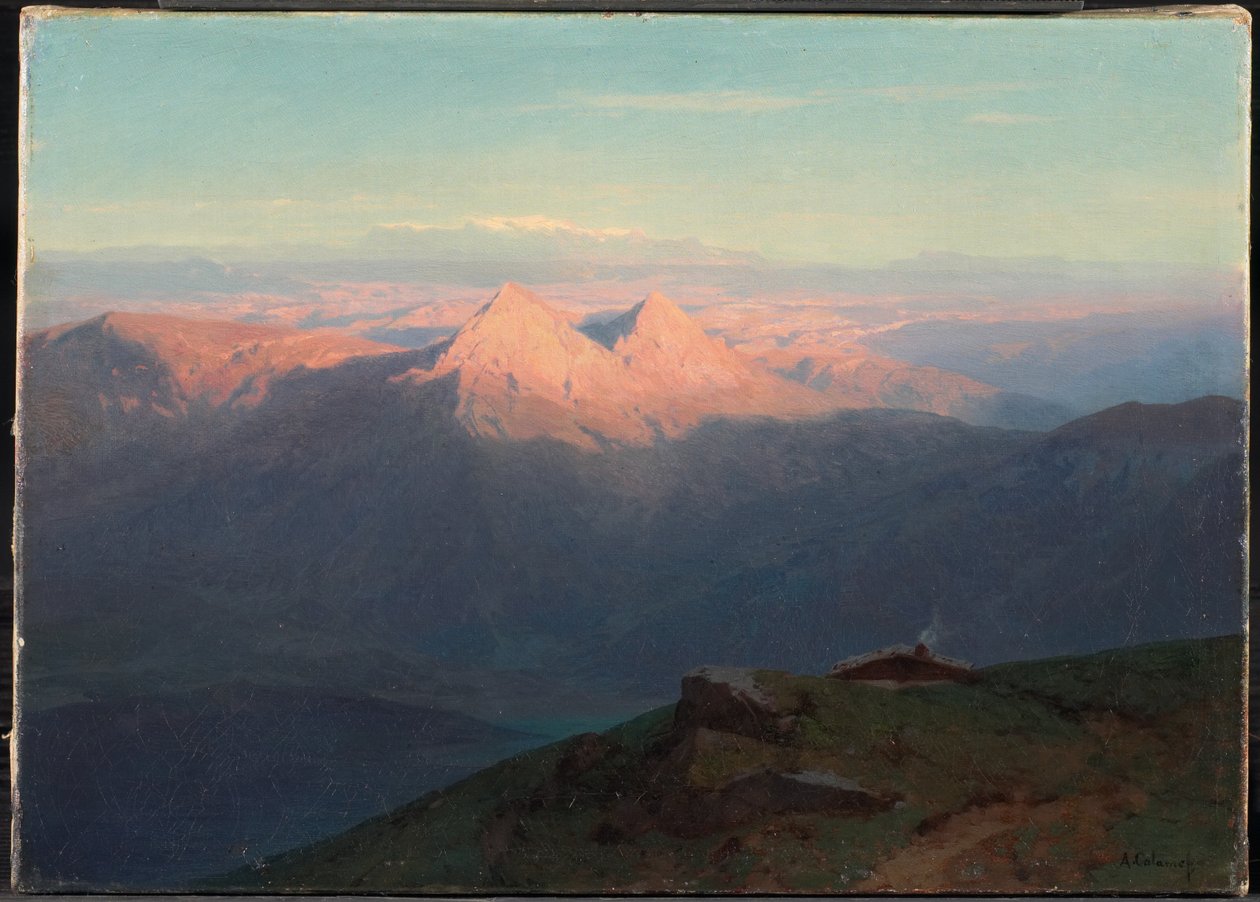 The Mythen by Alexandre Calame