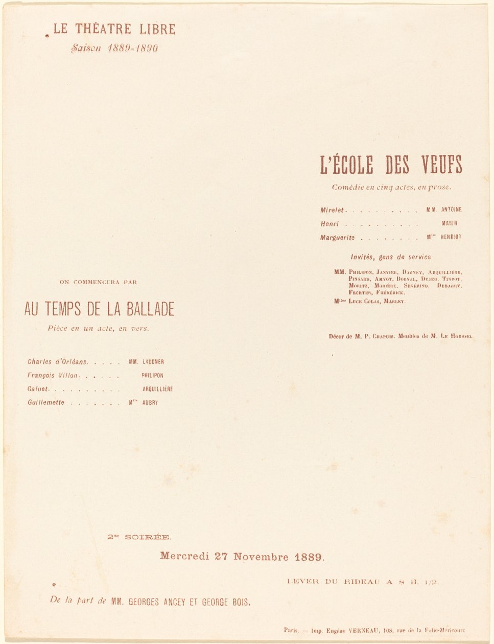 The School of Widowers; In the Time of the Ballad by Alexandre Charpentier