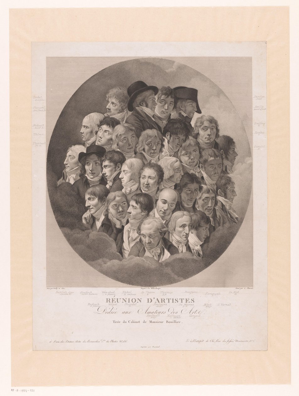 Group Portrait of 29 Artists by Alexandre Clément
