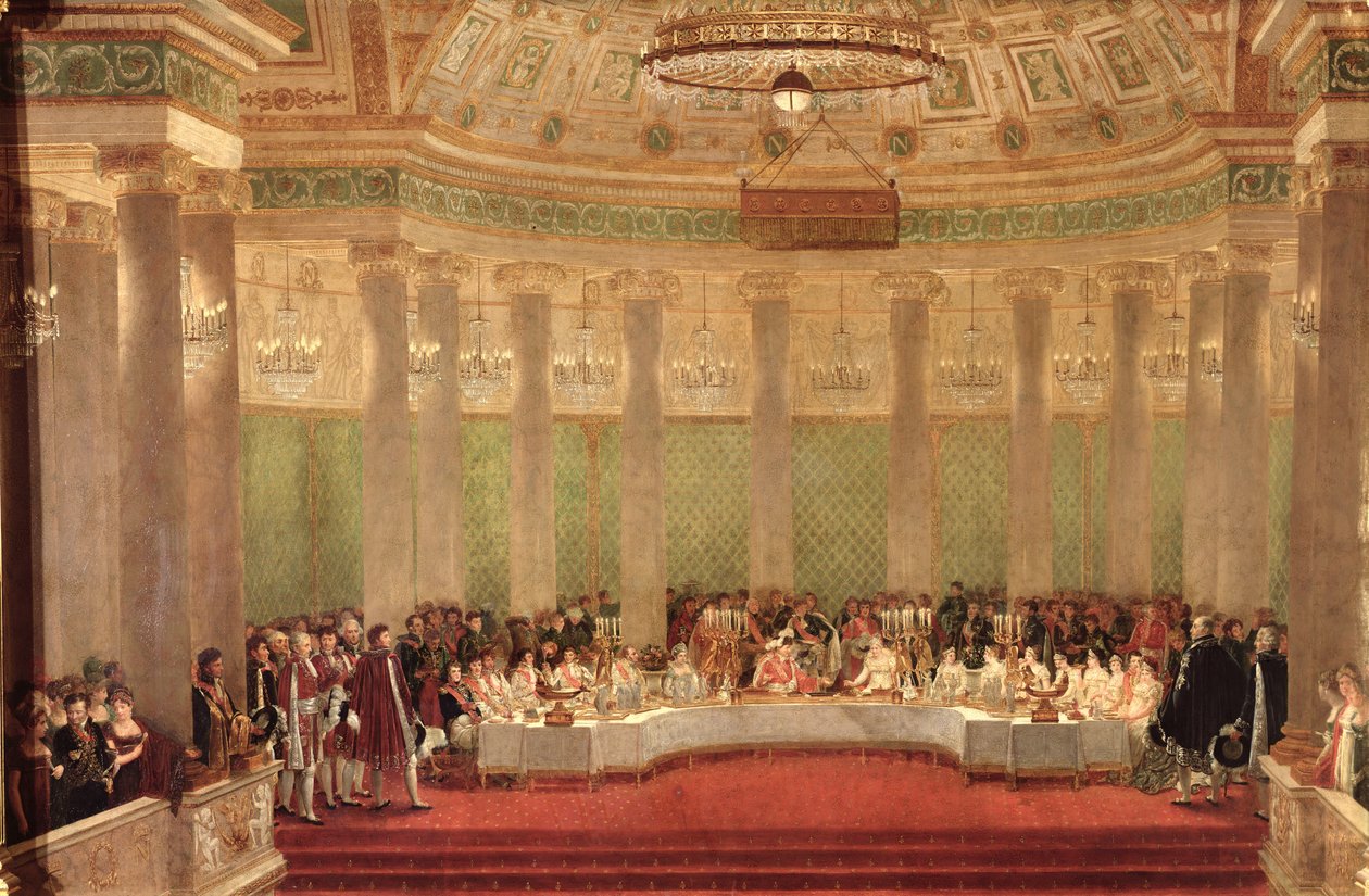 The Banquet for the Marriage of Napoleon Bonaparte and Marie-Louise de Habsbourg-Lorraine, 1810 by Alexandre Dufay