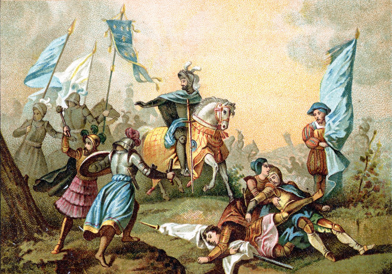 Francis I of France at the Battle of Marignano by Alexandre Evariste (after) Fragonard