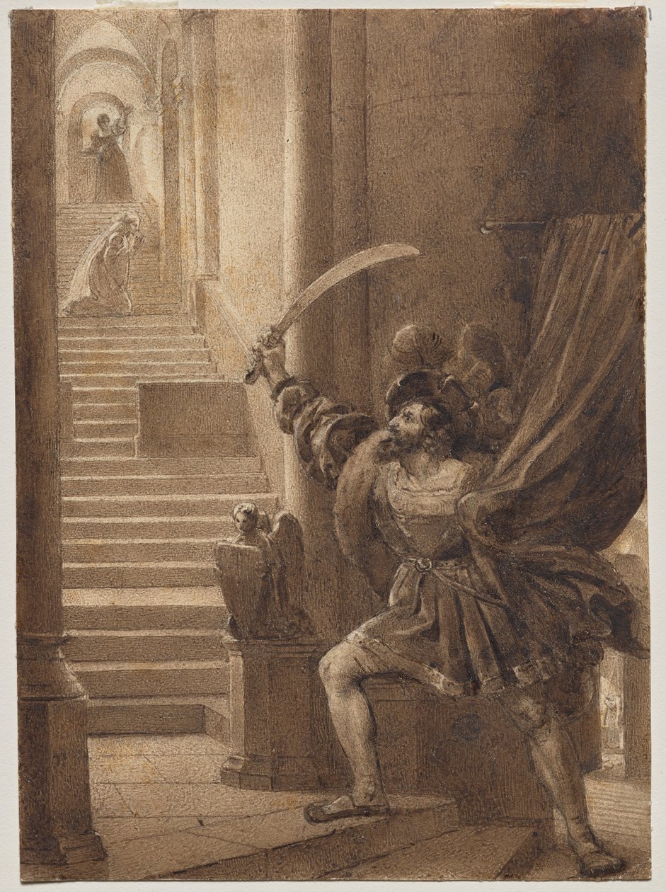 François I Brandishing a Sword by Alexandre Evariste Fragonard