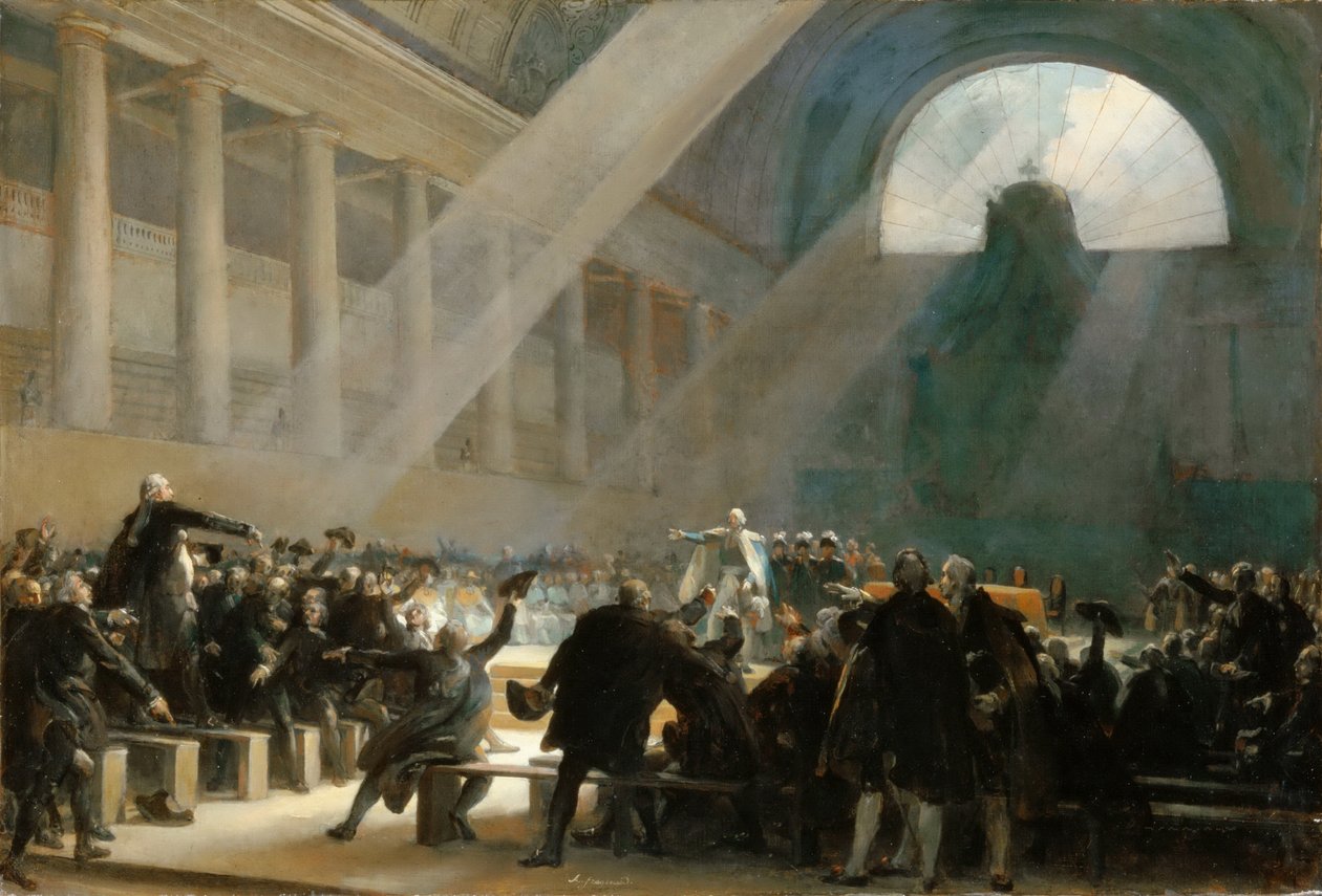 Mirabeau Answering Dreux-Brézé, at the National Assembly Meeting, June 23, 1789 by Alexandre Evariste Fragonard