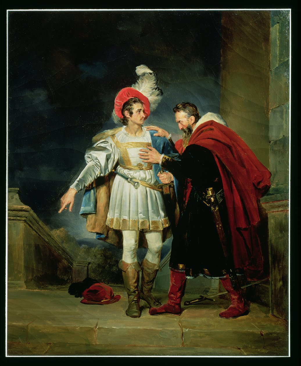 Rodrigo de Vivar, El Cid (c.1043-99) and his father, Don Diego by Alexandre Evariste Fragonard