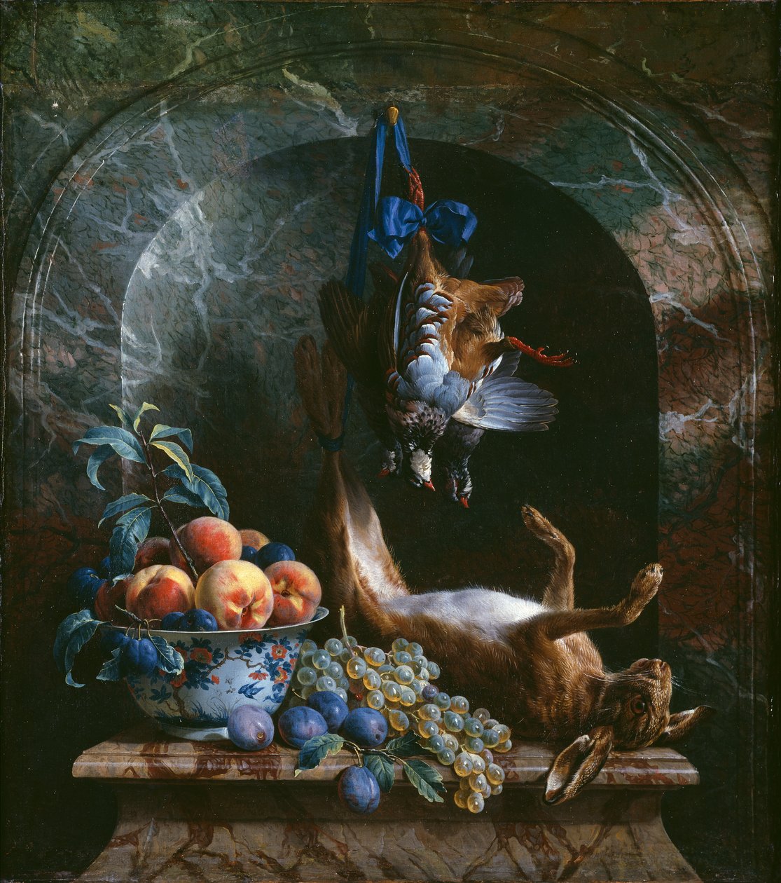 Still Life with Dead Game in a Marble Niche, 1706 by Alexandre Francois Desportes