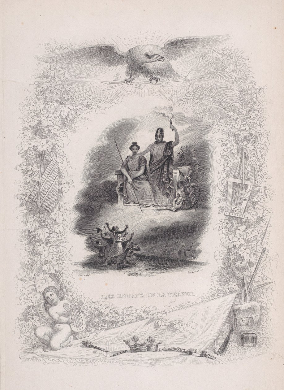 The Children of France, from The Songs of Béranger, 1829 by Alexandre Gustave Adolphe Levasseur