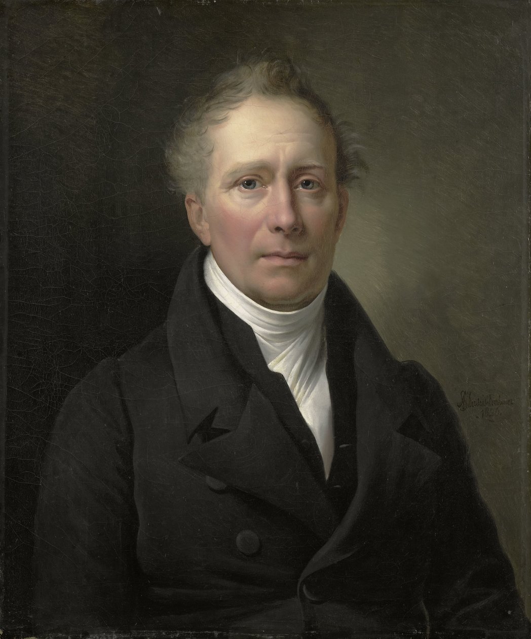 Daniel Francis Schas (1772-1848), Member of the Council for Commerce and the Colonies from 1814 to 1820 by Alexandre Jean Dubois Drahonet (signed by artist)