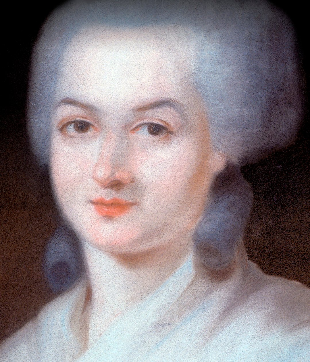 Portrait of Olympe de Gouges (Detail) by Alexandre Kucharski