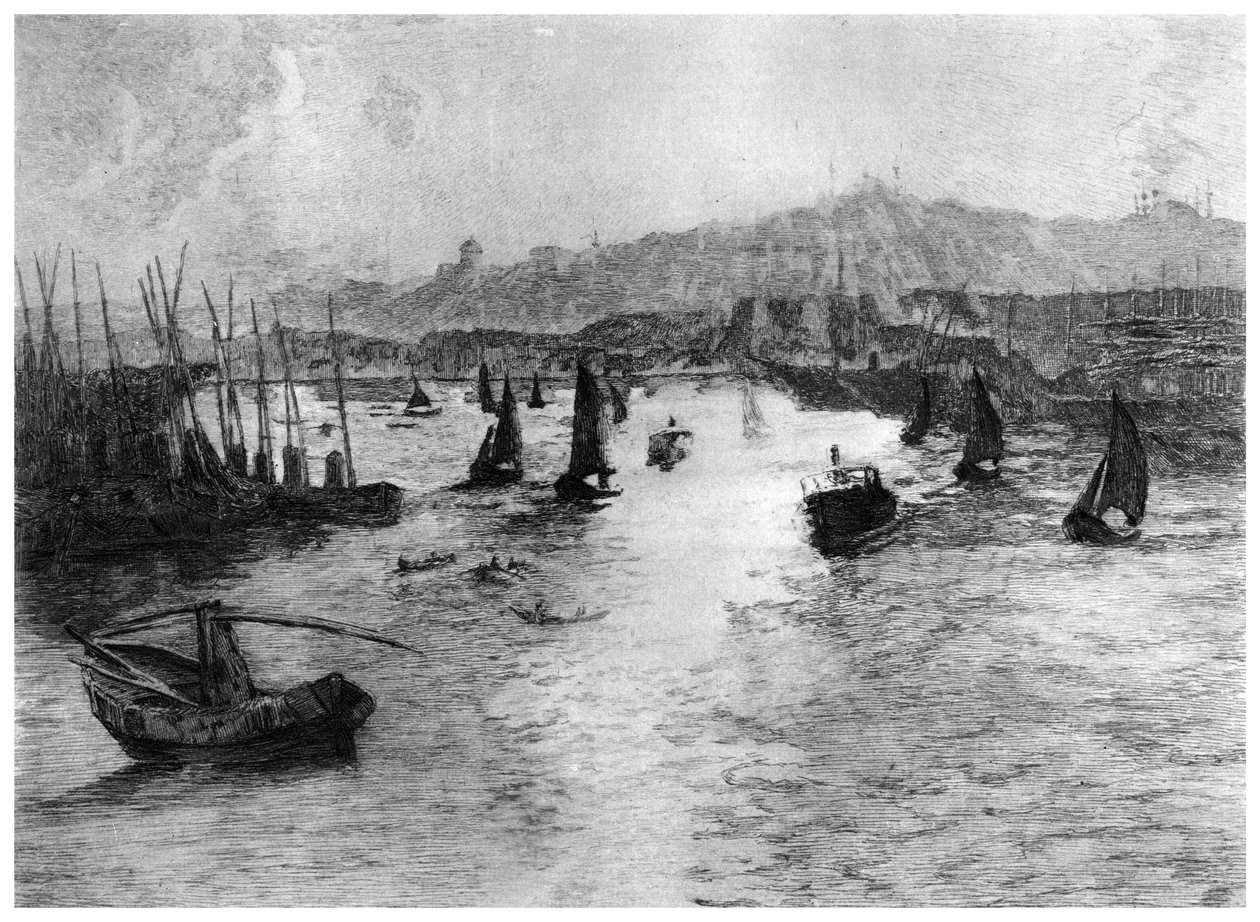 The Golden Horn, Constantinople, c1885-1910 by Alexandre Lunois