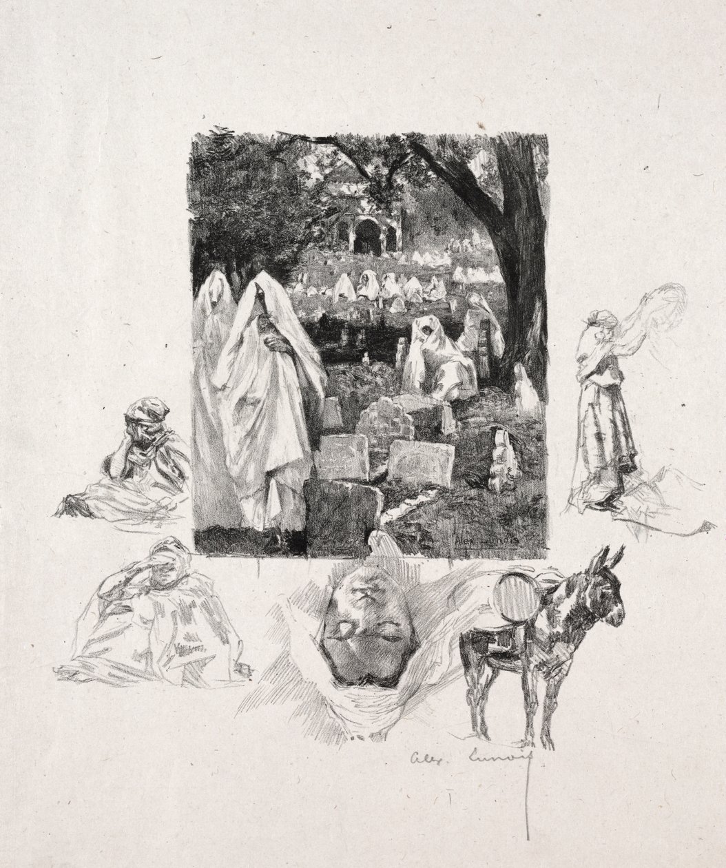 Moroccan Sketches by Alexandre Lunois