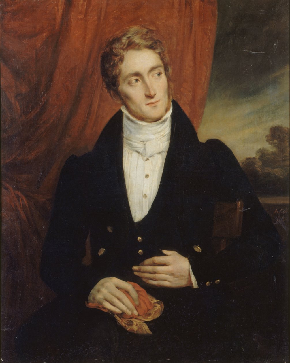 Portrait of Jean-Georges Farcy, 1800-1830, 1829 by Alexandre Marie Colin