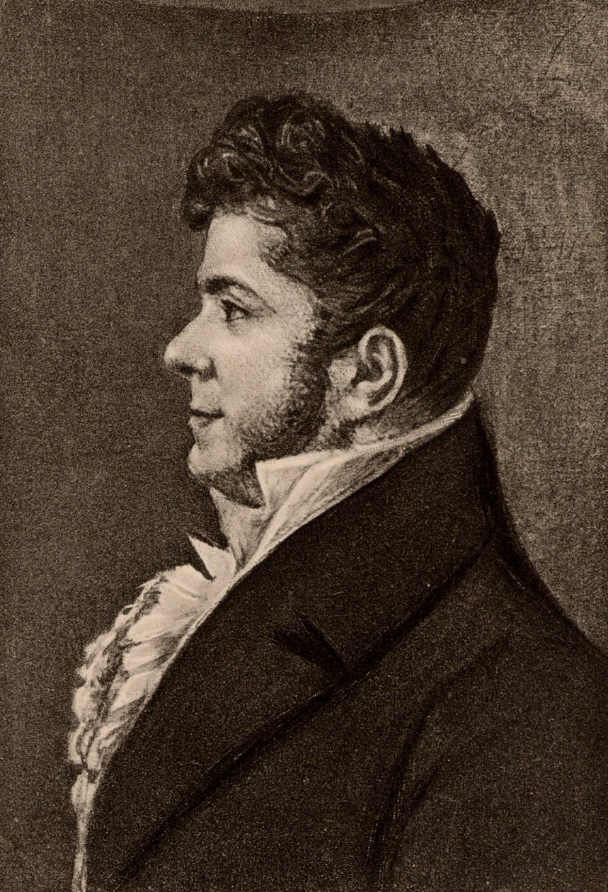 Stendhal, pseudonym of Henri Marie Beyle (1783-1842) French novelist by Alexandre Marie Longuet