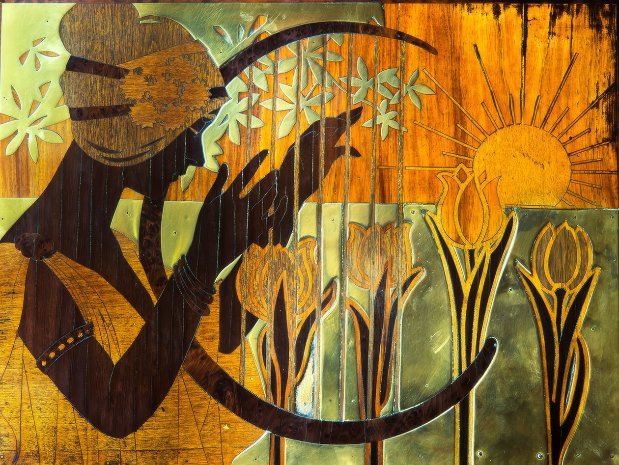 Marquetry. Circle of the Liceu. Barcelona. by Alexandre de Riquer