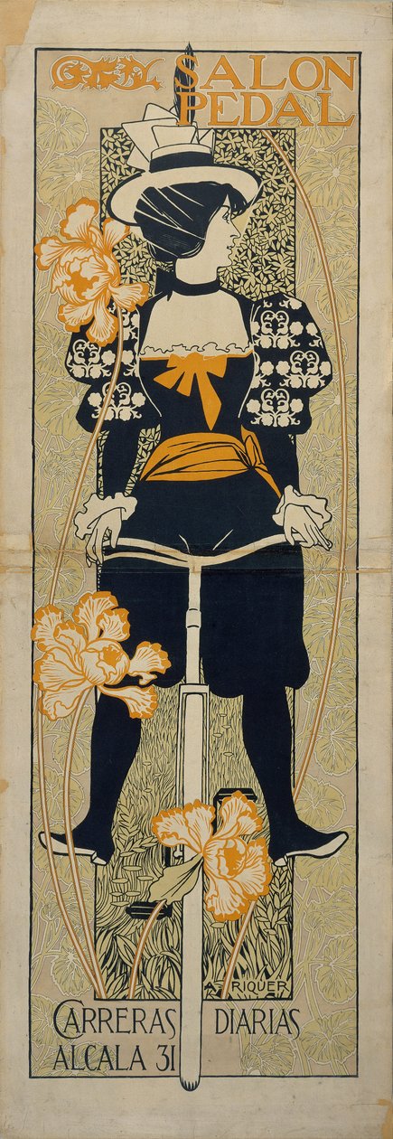 Salon Pedal Advertising Poster, 1897 by Alexandre de Riquer