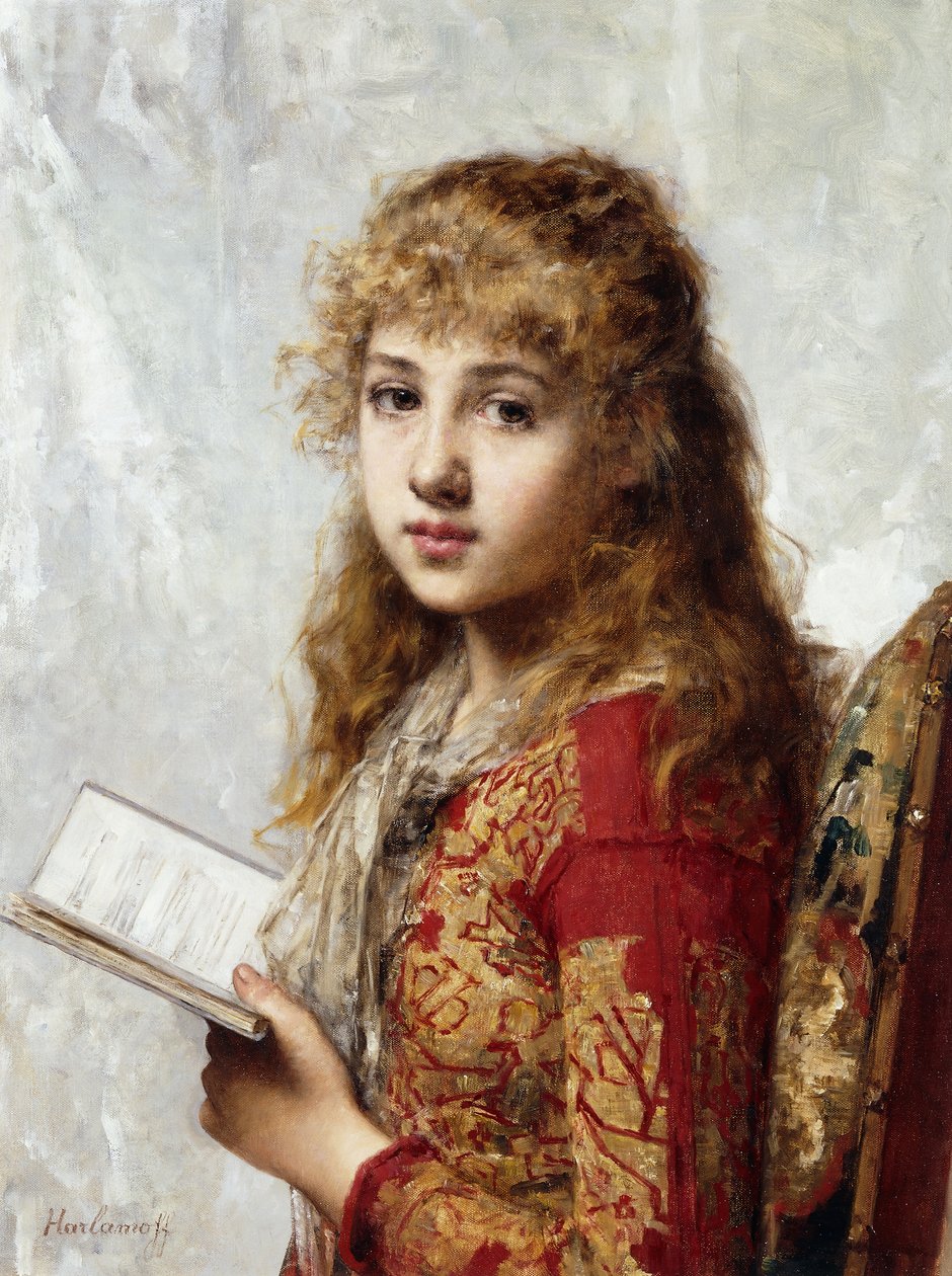 Contemplation by Alexei Alexevich Harlamoff