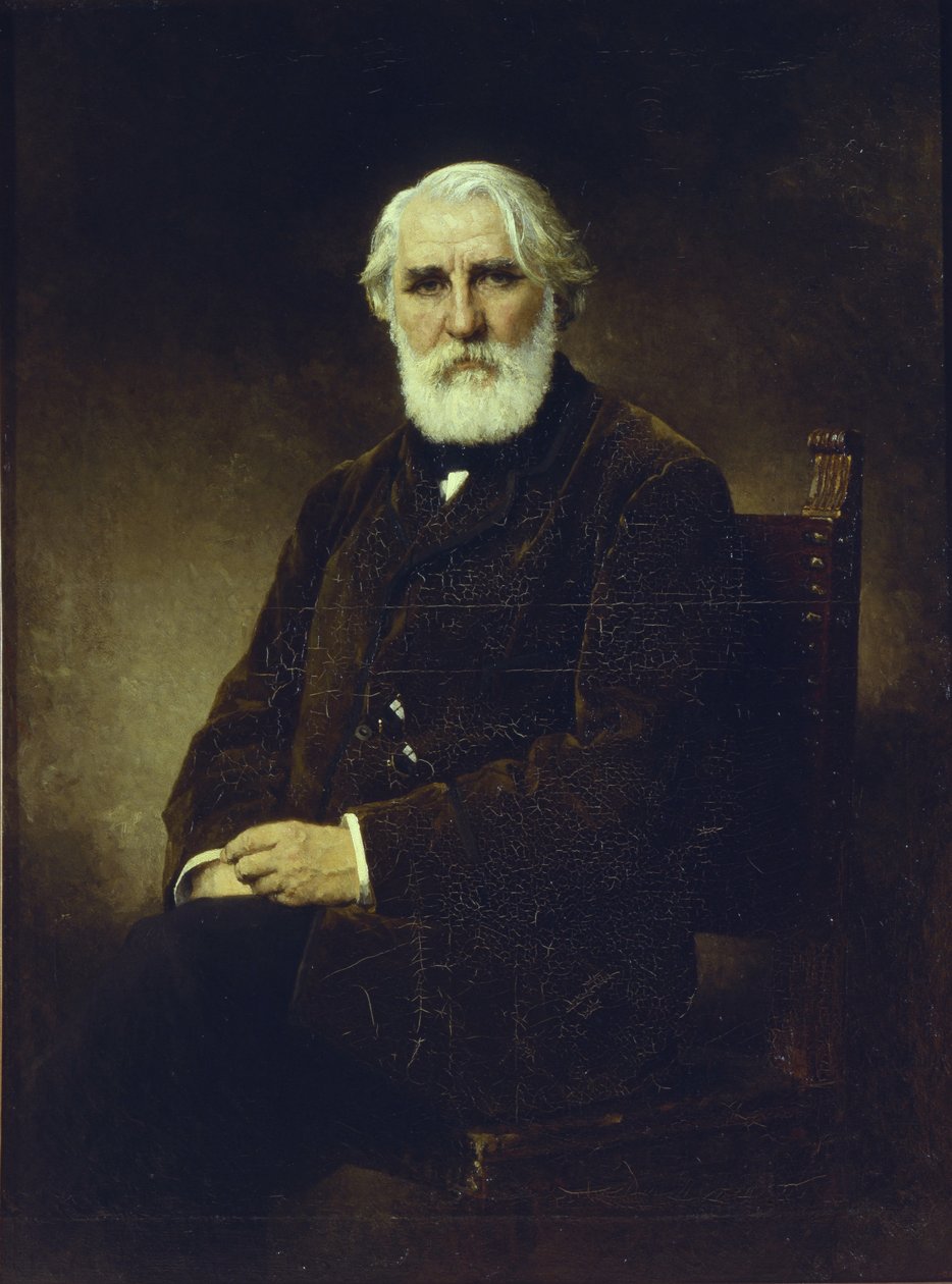 Portrait of the author Ivan S. Turgenev by Alexei Alexeyevich Harlamov