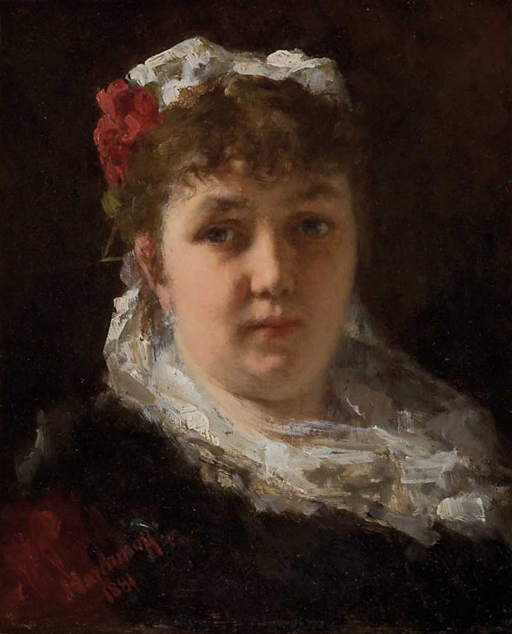 Portrait of the opera singer Félia Litvinne, 1881 by Alexei Alexeyevich Harlamov