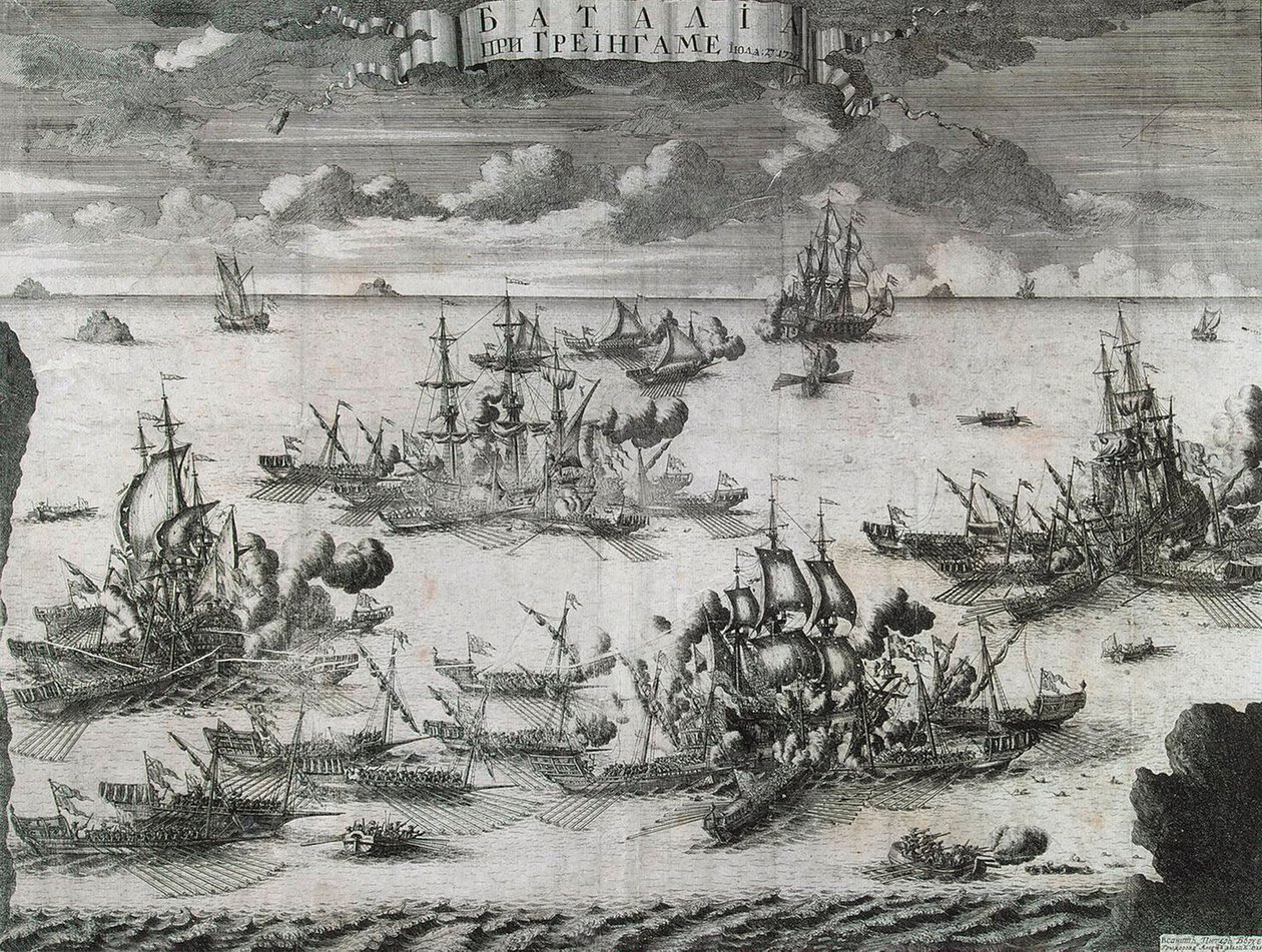 The Battle of Grengam on July 27th, 1720 by Alexei Fyodorovich Zubov