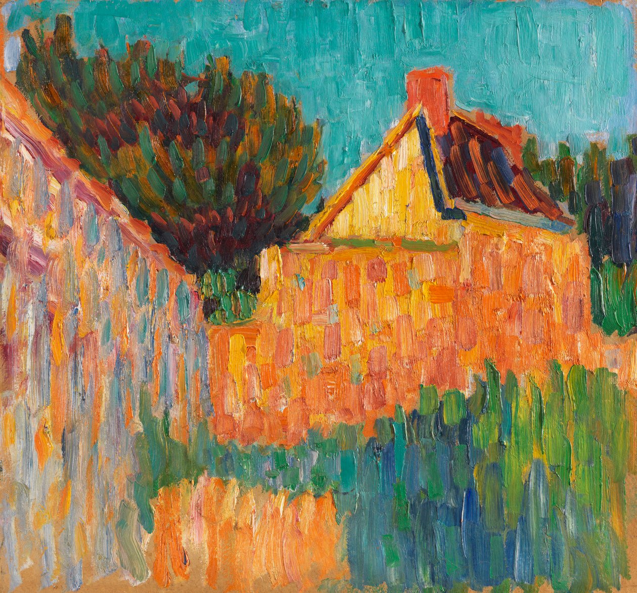 Small house before the bushes, 1906 by Alexei Javlensky von