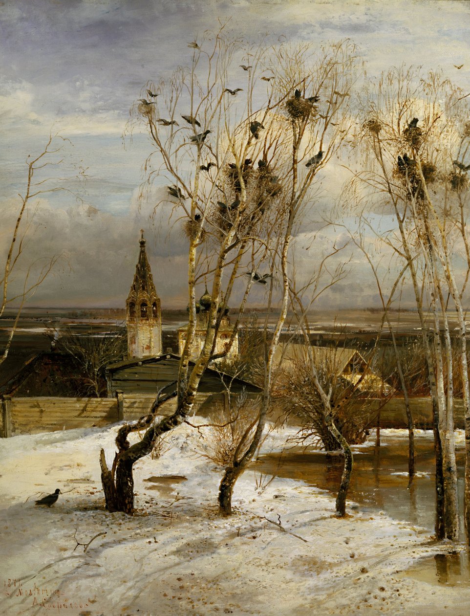 Rooks Have Returned by Alexei Kondratievich Savrasov