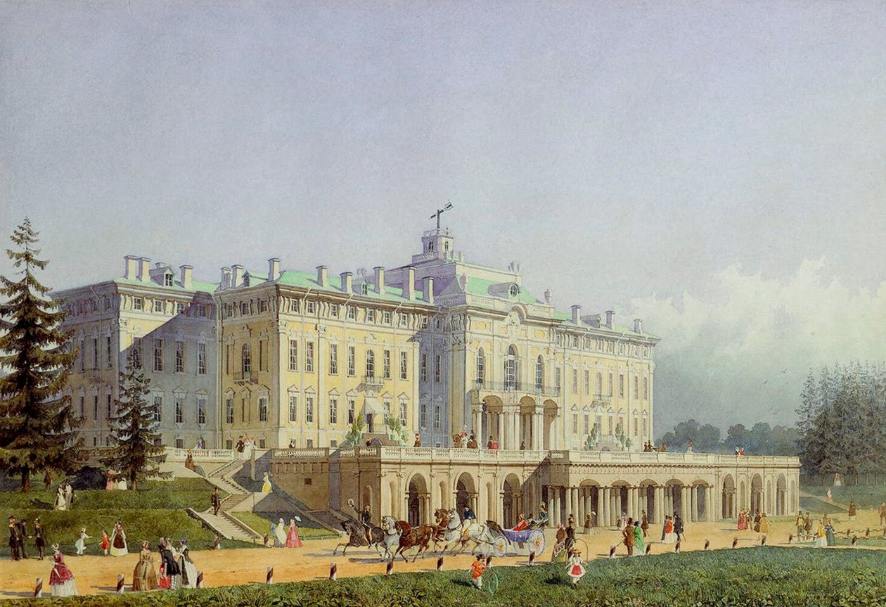 The Constantine Palace in Strelna by Alexei Maximovich Gornostayev