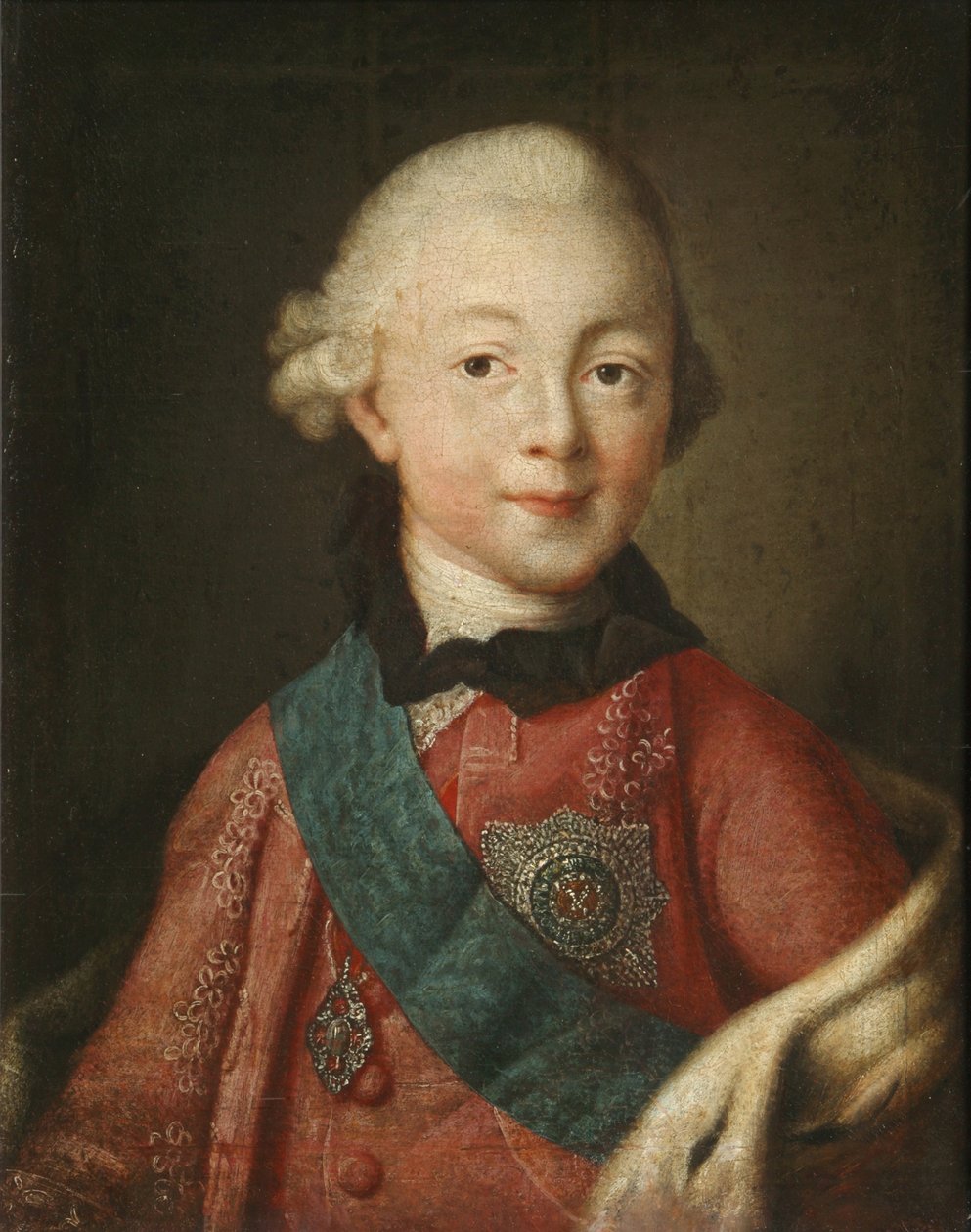Portrait of Grand Duke Pavel Petrovich 1754-1801, 1765 by Alexei Petrovich Antropov