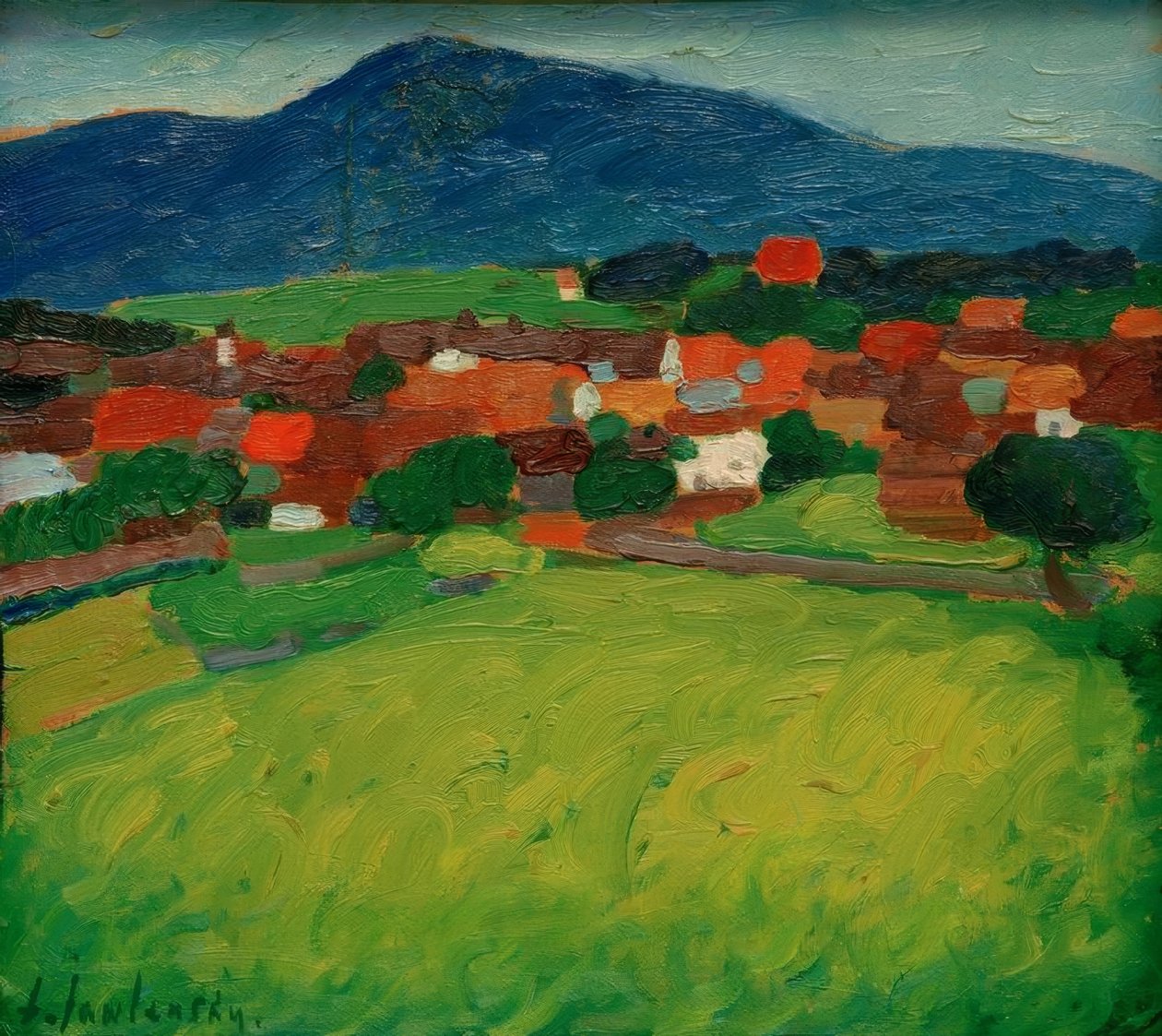 Village Murnau by Alexej von Jawlensky