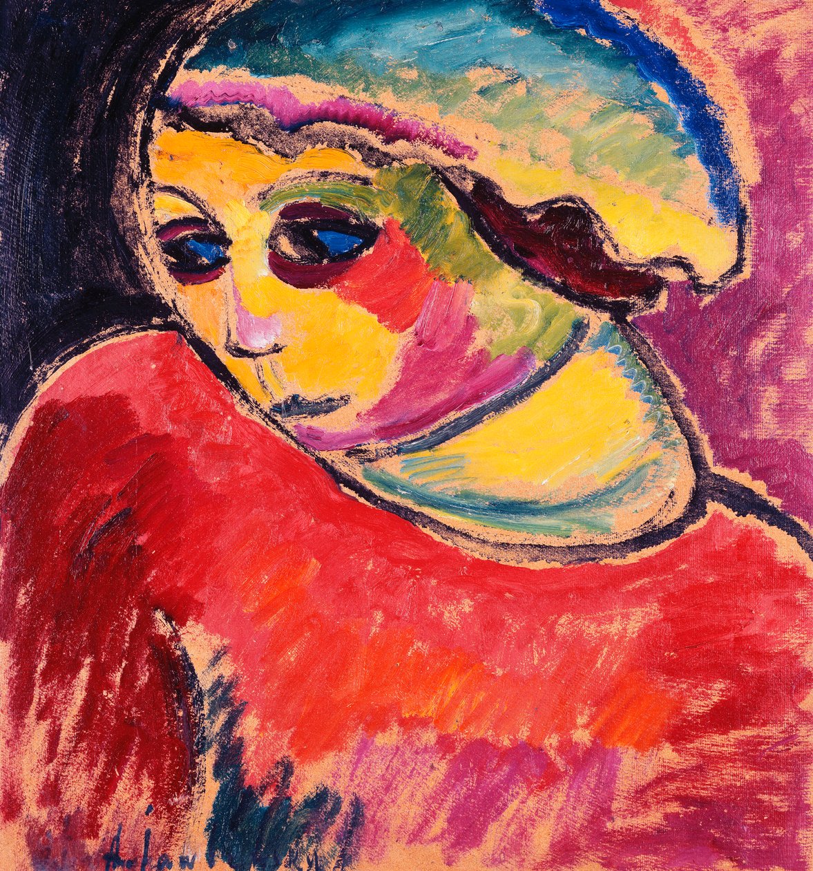 Green Bonnet by Alexej von Jawlensky