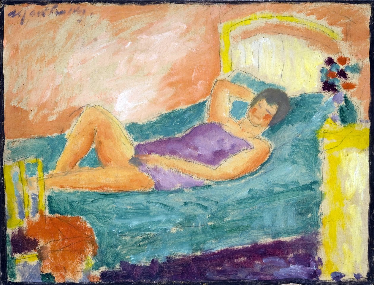 The Lying Girl by Alexej von Jawlensky