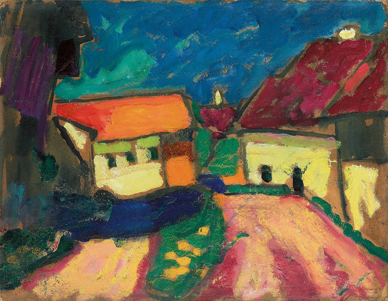 Landscape Study, Village Road by Alexej von Jawlensky