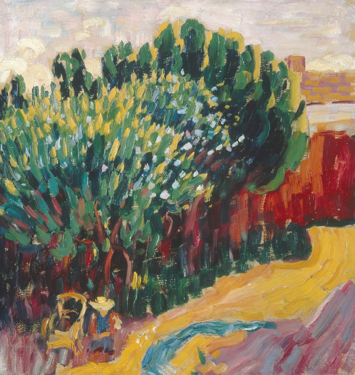 Landscape from Carantec with Woman by Alexej von Jawlensky