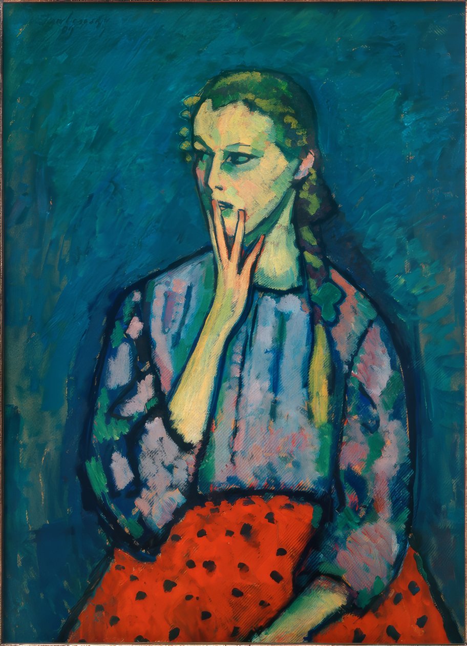 Portrait of a Girl, 1909 by Alexej von Jawlensky
