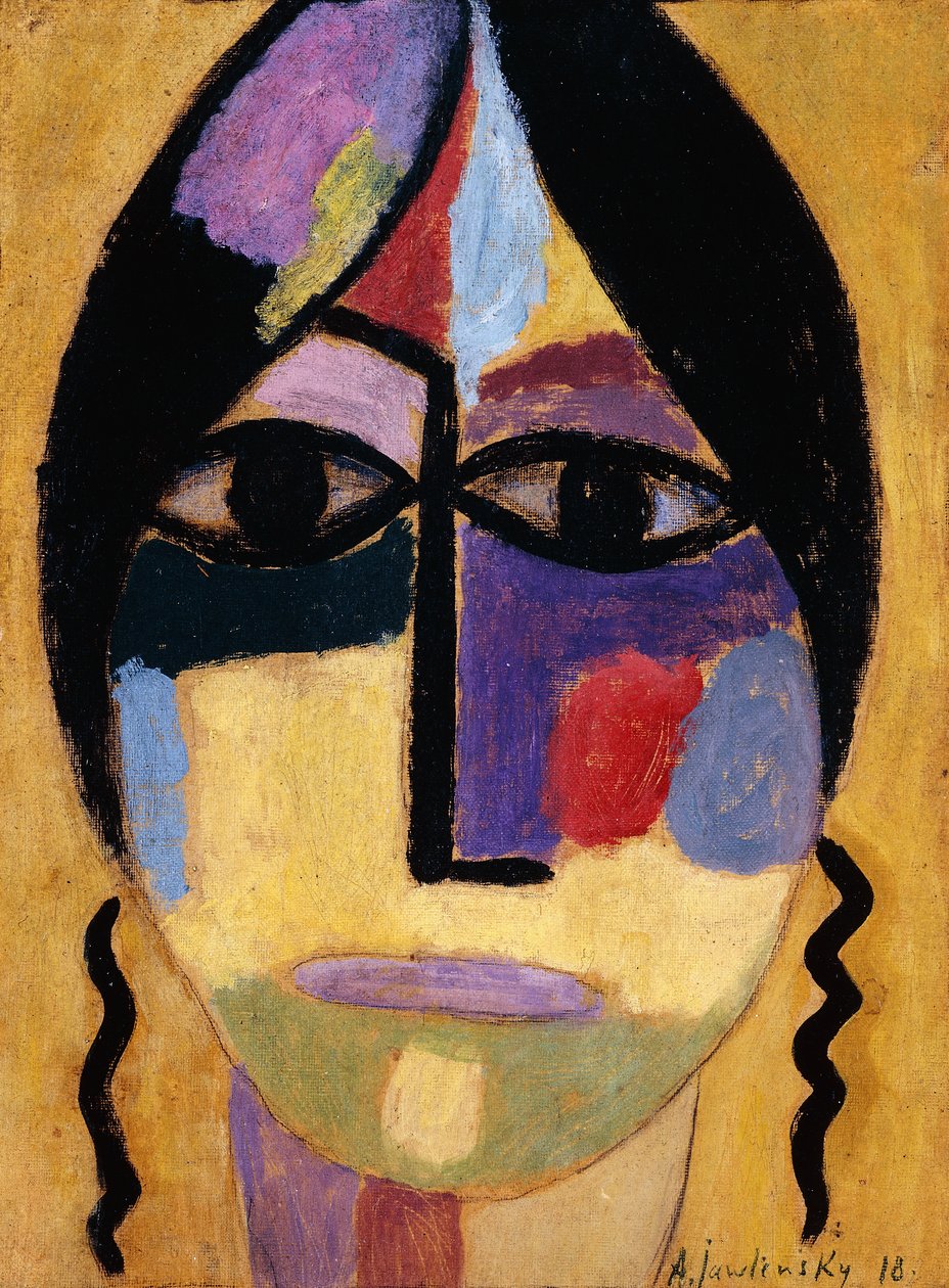 Mystic Head: Ravenwings IV by Alexej von Jawlensky