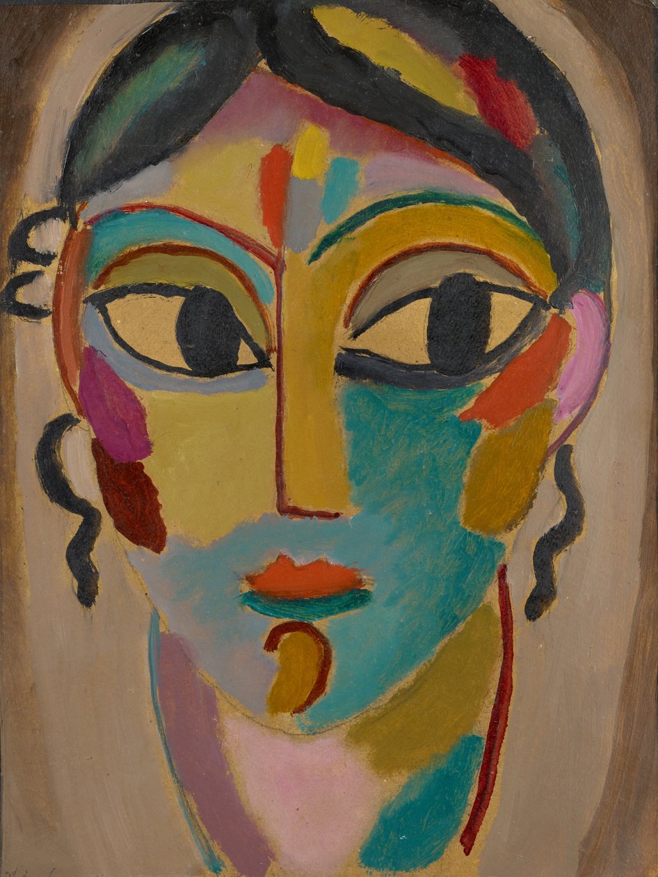 Mystical Head: Head of a Girl by Alexej von Jawlensky