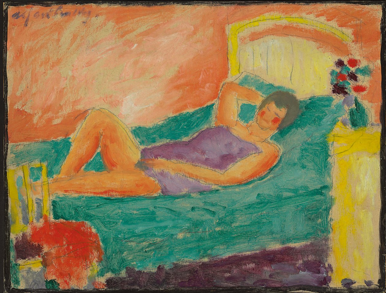 Reclining Girl by Alexej von Jawlensky