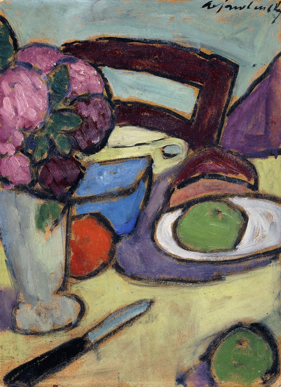 Still Life with Chair and Bouquet, 1906 by Alexej von Jawlensky