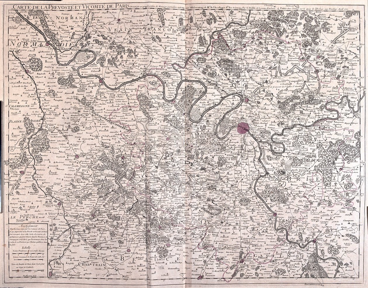 Normandy, Paris and nearby countries by Alexis Hubert Jaillot