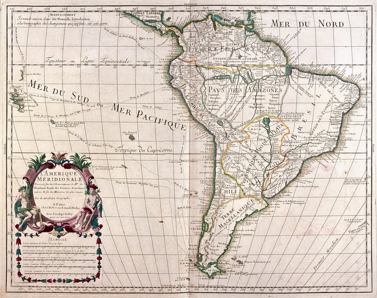South America - by A by Alexis Hubert Jaillot