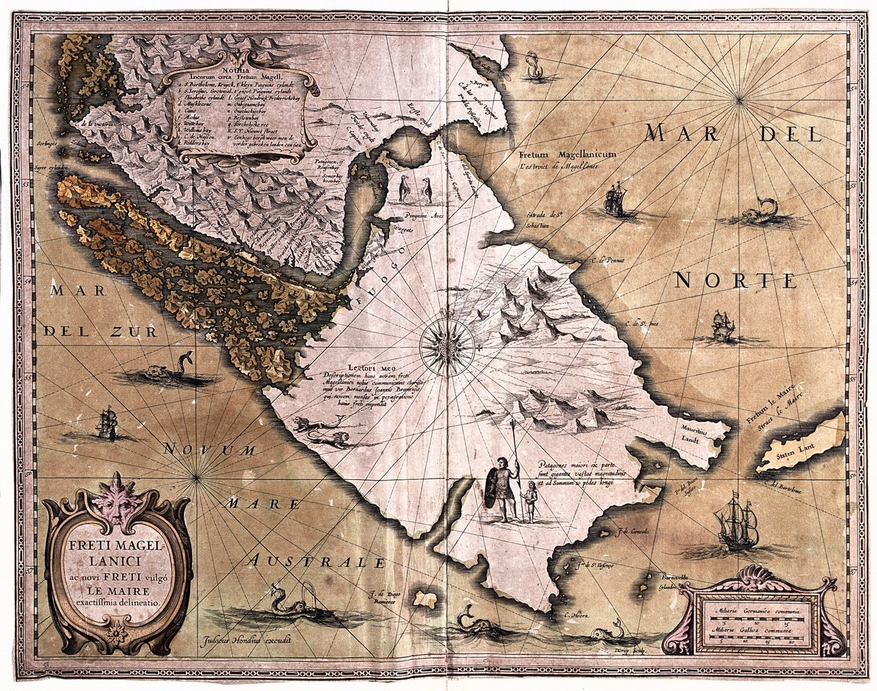 Strait of Magellan, Tierra del Fuego, from 