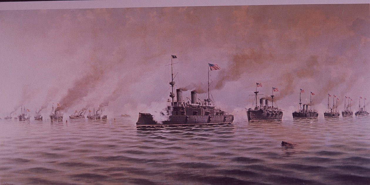 Spanish-American War 1898, Battle of Manila Bay by Alfonso Sanz