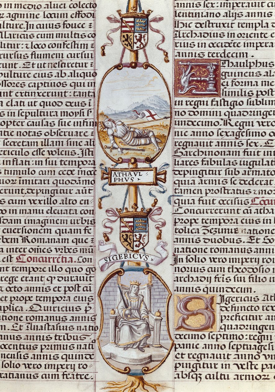 Representation of the Visigoth kings Athaulf and Sigeric, from 
