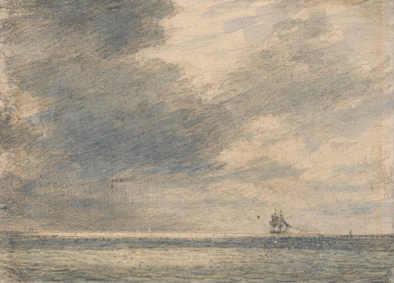 Evening at Sea by Alfred Abram Constable
